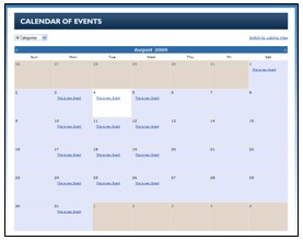 Calendar View